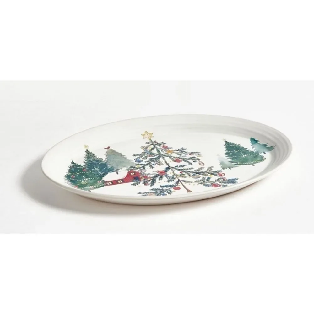 Pottery Barn Christmas In the Country Dinnerware Collection Platter